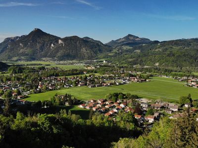 Oberaudorf Blick zum Kranzhorn und Spitzstein