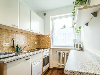 Die Küche in der Ferienwohnung D1