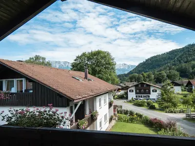 Ausblick vom Balkon der Ferienwohnung D8