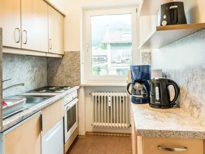 Die Küche in der Ferienwohnung E4