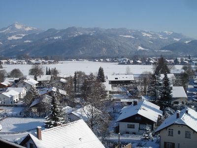 Blick auf die Winterlandschaft