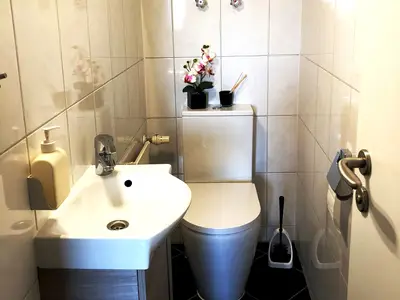 Separates WC in der Ferienwohnung