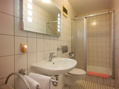 Badezimmer im Appartement
