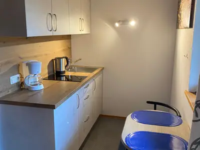 Küche mit Sitzgelegenheit