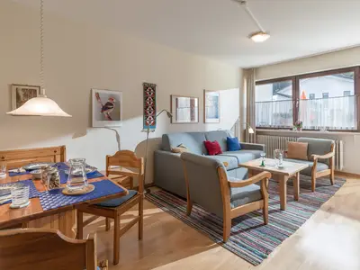 Der Wohn- und Essbereich Ferienwohnung Nr. D3