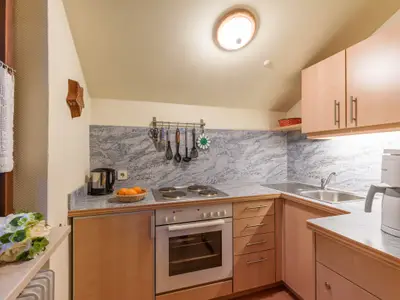 Die Küche in der Ferienwohnung Nr. D7