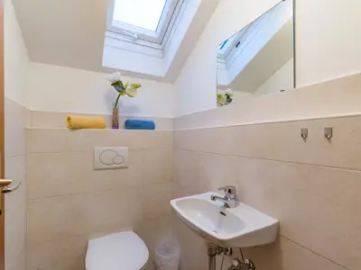 Tageslicht-Bad in der Ferienwohnung Nr. D7