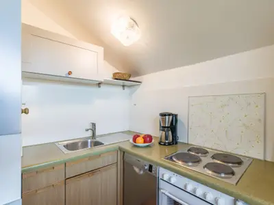 Die separate Küche in der Ferienwohnung Nr. F8