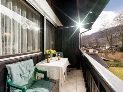 Überdachter Balkon in der Ferienwohnung Nr. B5