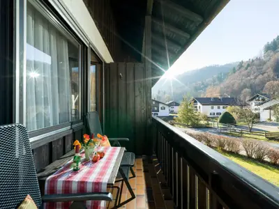 Überdachter Balkon in der Ferienwohnung Nr. C4