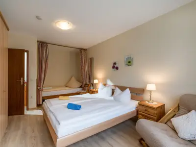 Das Schlafzimmer in der Ferienwohnung Nr. C2
