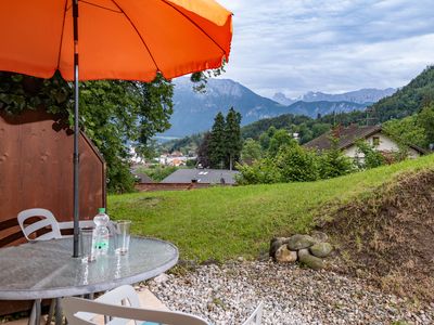 Terrasse zur alleinigen Benutzung mit Blick zum Kaisergebirge