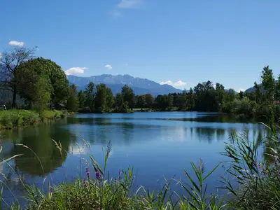 Silbergersee mit Blick ins Kaisergebirge