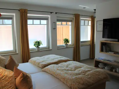 Fernseh- und Schlafbereich