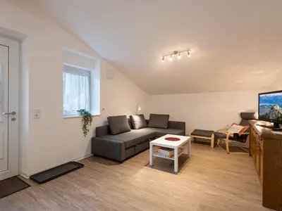 Wohnbereich Ferienwohnung Luegsteinsee