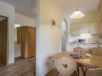 Küche mit Essbereich im App. Nr. 24