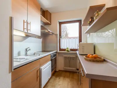 Die Küche in der Ferienwohnung Nr. B1