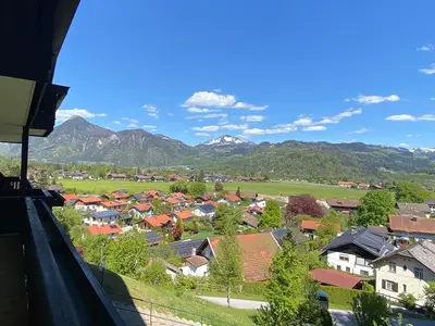 Ausblick vom Balkon aufs Inntal