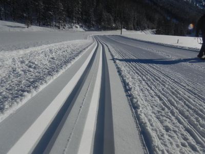 Langlauf - Loipe vom Dorf bis vor die Tür