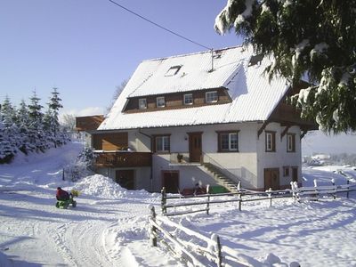 Ferienhaus im Winter