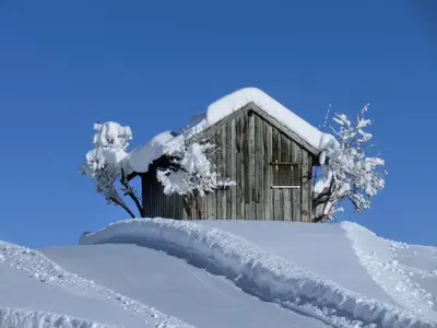 Stadel im Schnee