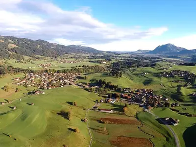 Luftaufnahme Obermaiselstein - Herbst