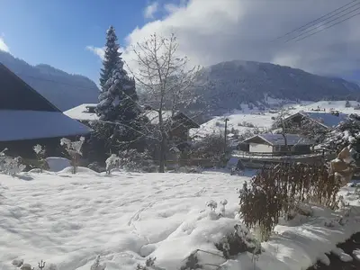 Blick vom Garten nach Südwesten