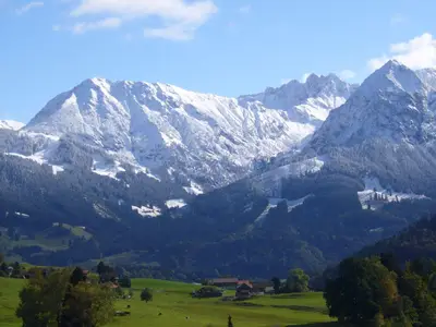 Panorama Bergblick von der Terrasse und Wohnung