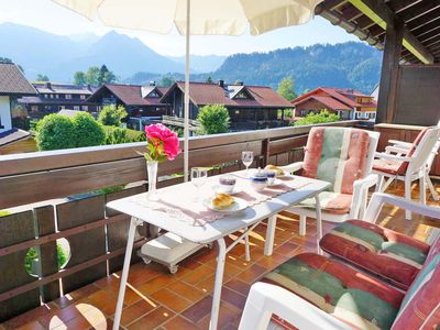 Ferienwohnung Nebelhorn - Balkon