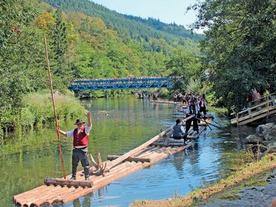 Flößer im Nagoldtal