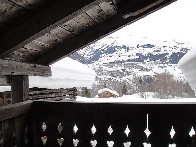 Casa Cadruvi Obersaxen Giraniga - Aussicht Winter