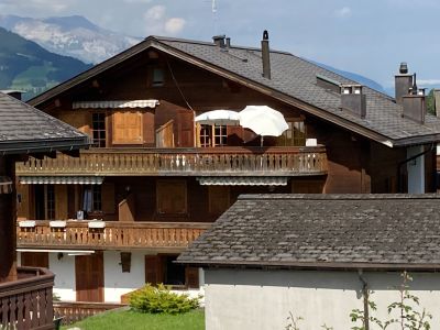 Ferienwohnung Bim Chappeli Ostertag - Ansicht Sommer