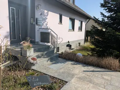 Eingang Haus mit Pin-Code