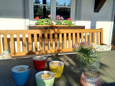 Kaffe im Garten