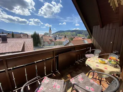 Blick vom Balkon