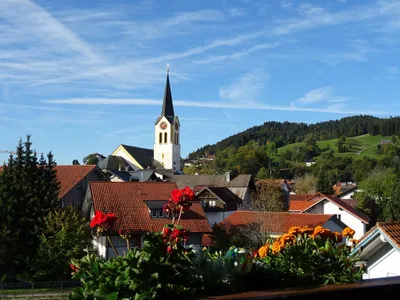 Blick auf Oberstaufen