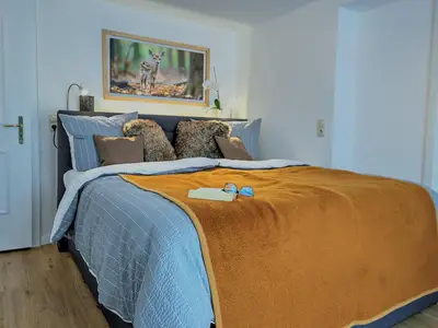 Schlafzimmer Ferienwohnung Waldgeflüster