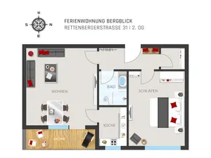 Ferienwohnung für 2 Personen in Oberstdorf