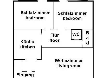 Wohnung Nr. 2 - Grundriß