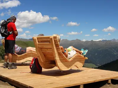 Relaxstation beim Speichersee