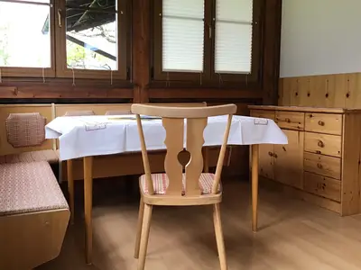 Essecke in der Veranda