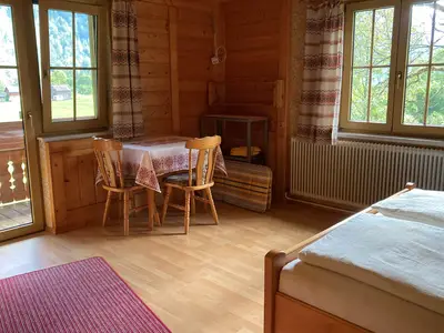 Schlafzimmer mit Balkon