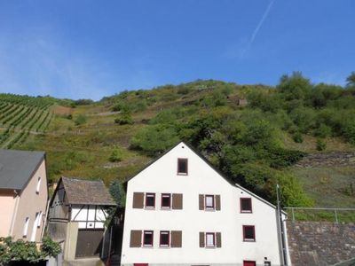 Blick auf die Weinberge vor dem Haus