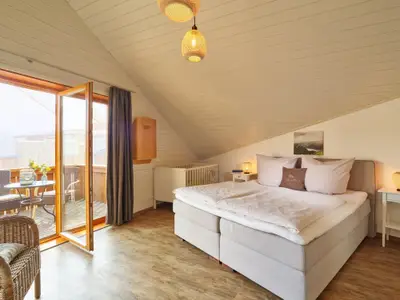 Ferienwohnng Mäuseturm: Schlafzimmer