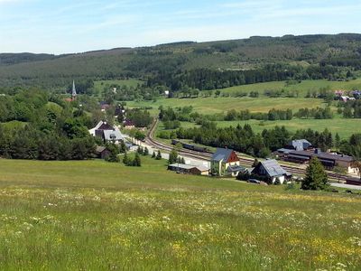 Blick zur Schmalspurbahn