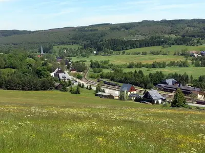 Blick zur Schmalspurbahn