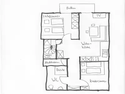 Grundriss Ferienwohnung Nr.2