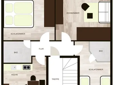 Grundriss Ferienwohnung
