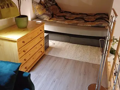 Französisches Bett 160x200cm auf der Empore