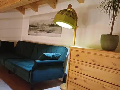 Schlafsofa auf der Empore 100x200cm